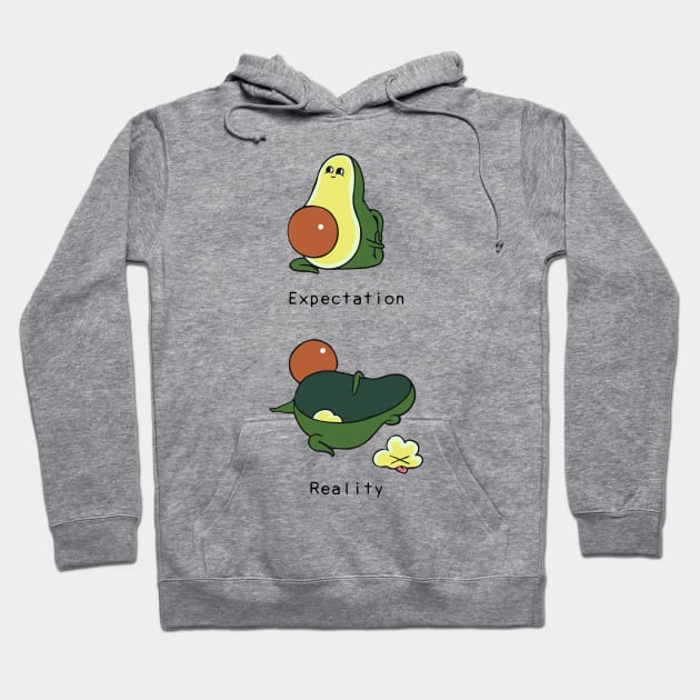 Avocado First Time Yoga Hoodie by huebucket